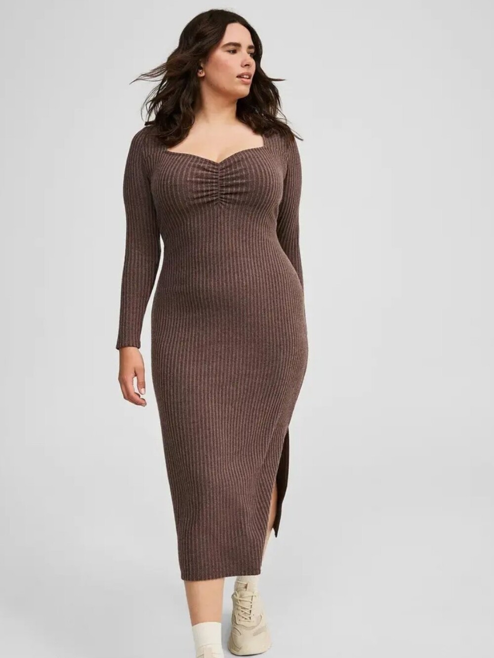 Torrid Hacci Rib Knit Sweetheart Column Dress Midi Maxi Nwt Size 3x